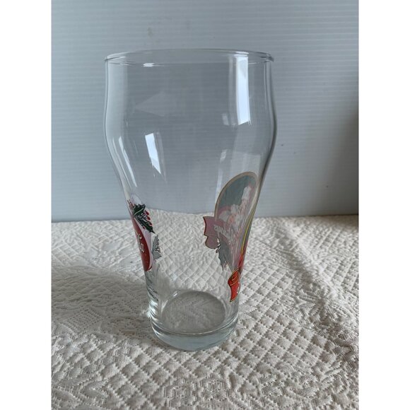 Vintage Happy Holidays Santa Coca Cola soda glass 1998 - Picture 2 of 11